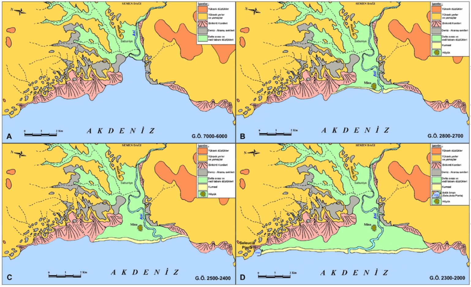 Asi delta ovasında alüvyal jeomorfoloji ve paleocoğrafya araştırmaları (Antakya/HATAY)